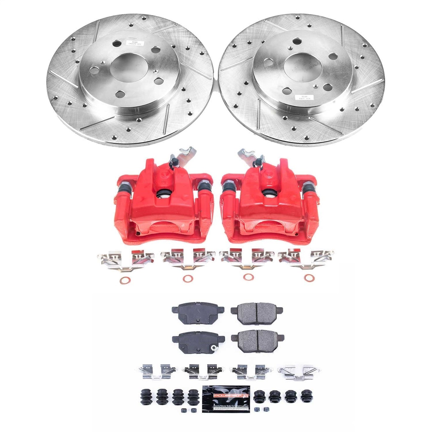 PowerStop Rear Z23 Evolution Sport Brake Kit w/ Calipers | Pontiac Vibe (2009–2010) (KC4737)