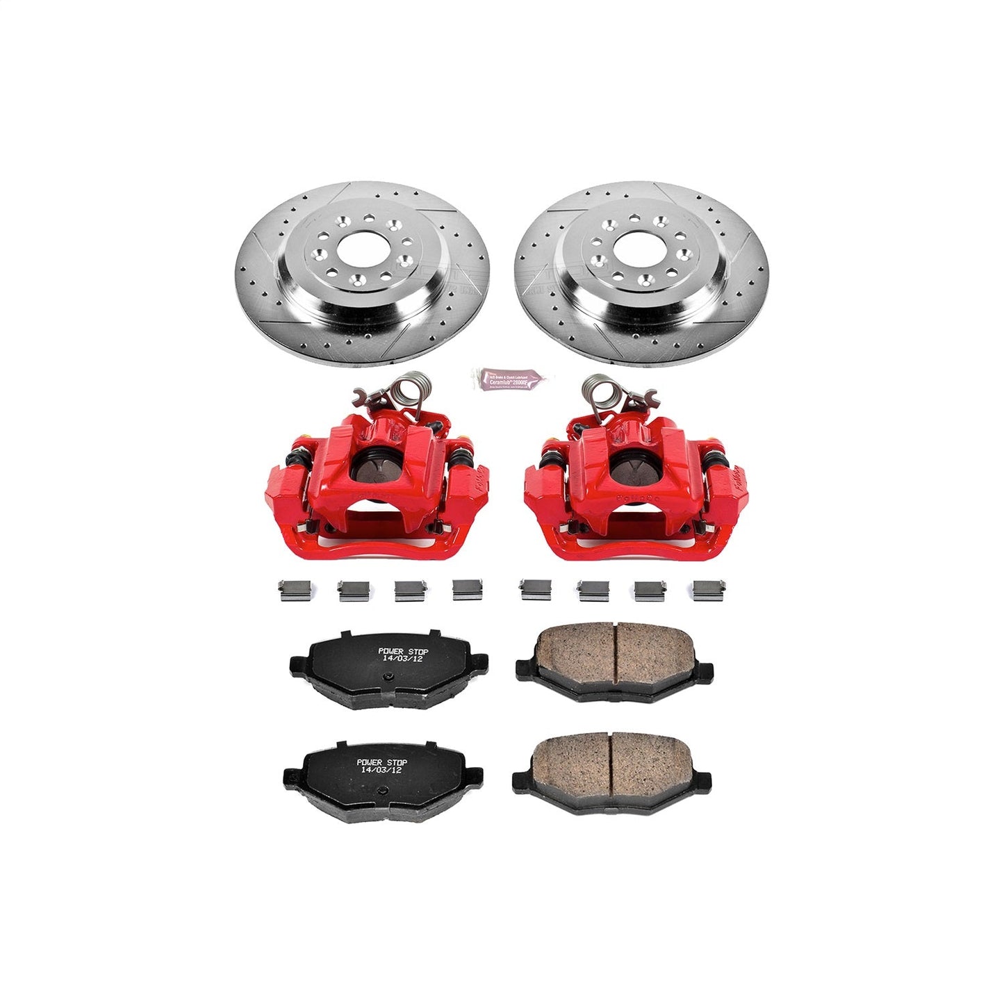 PowerStop Rear Z23 Evolution Sport Brake Kit w/ Calipers | Ford Explorer (2011–2019) (KC4744)