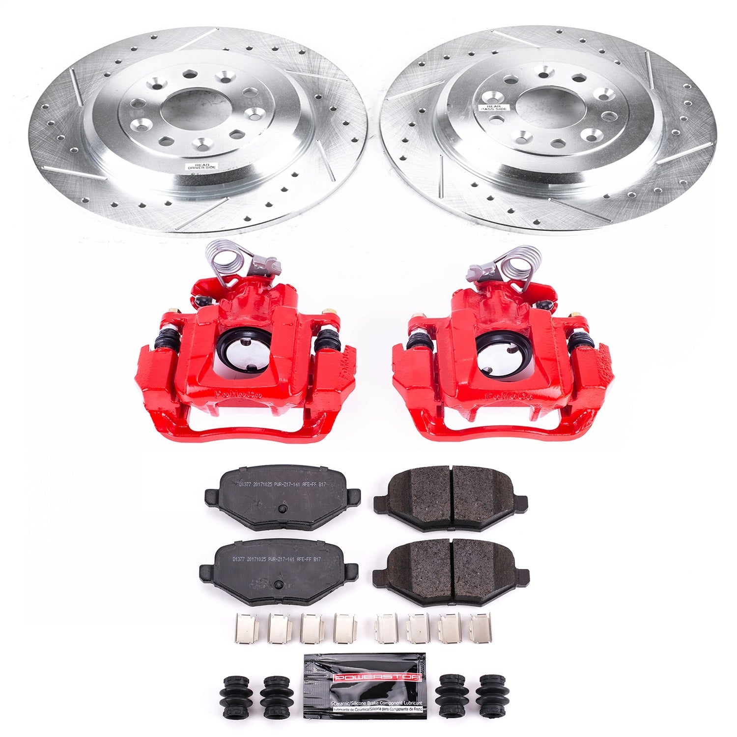 PowerStop Rear Z23 Evolution Sport Brake Kit w/ Calipers | Ford Flex (2009) (KC4744A)