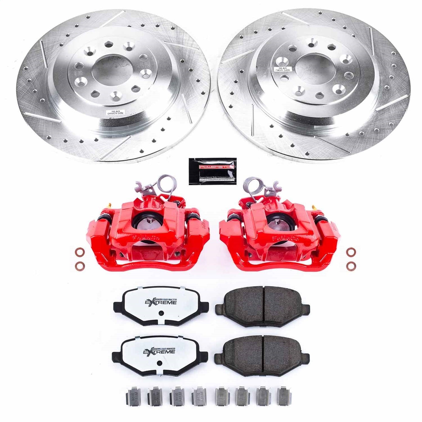PowerStop Rear Z36 Truck & Tow Brake Kit w/ Calipers | Ford Edge (2011–2015) (KC4744C-36)