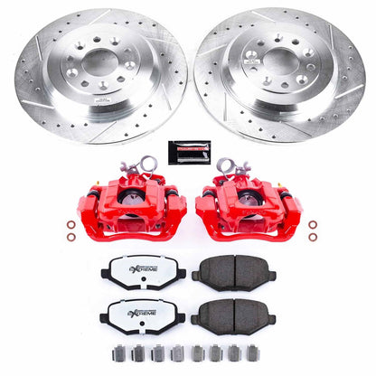 PowerStop Rear Z36 Truck & Tow Brake Kit w/ Calipers | Ford Edge (2011–2015) (KC4744C-36)
