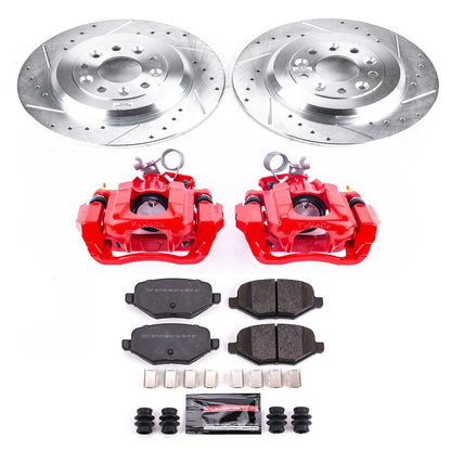 PowerStop Rear Z23 Evolution Sport Brake Kit w/ Calipers | Ford Edge (2011–2015) (KC4744C)