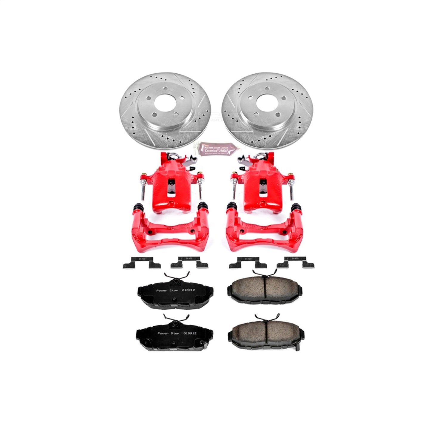 PowerStop Rear Z23 Evolution Sport Brake Kit w/ Calipers | Ford Mustang 2011–2014 (KC4749)