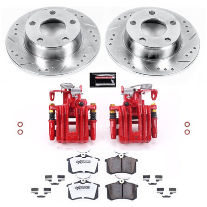 PowerStop Rear Z26 Street Warrior Brake Kit w/ Calipers | Audi A6 Quattro (1999–2004) (KC4845-26)