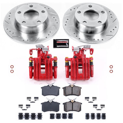 PowerStop Rear Z23 Evolution Sport Brake Kit w/ Calipers | Audi A6 Quattro (1999–2004) (KC4845)