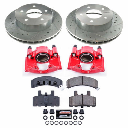 PowerStop Front Z23 Evolution Sport Brake Kit w/ Calipers | Chevrolet Astro (1990–2002) (KC4873)