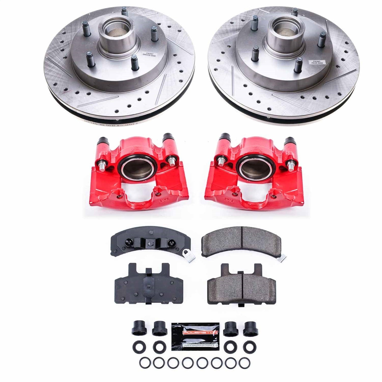 PowerStop Front Z23 Evolution Sport Brake Kit w/ Calipers | Dodge Ram 1500 (1994–1999) (KC4875)