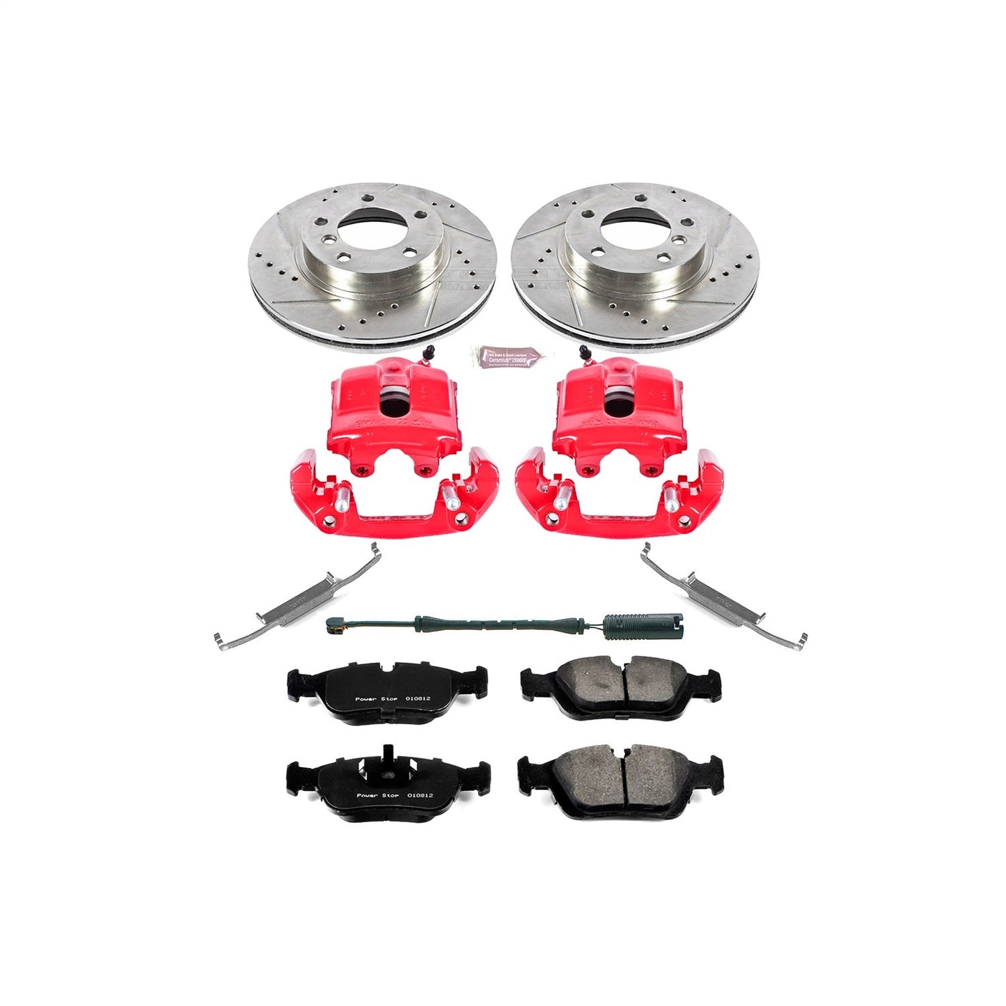 PowerStop Front Z23 Evolution Sport Brake Kit w/ Calipers | BMW 318i (1992–1998) (KC496)