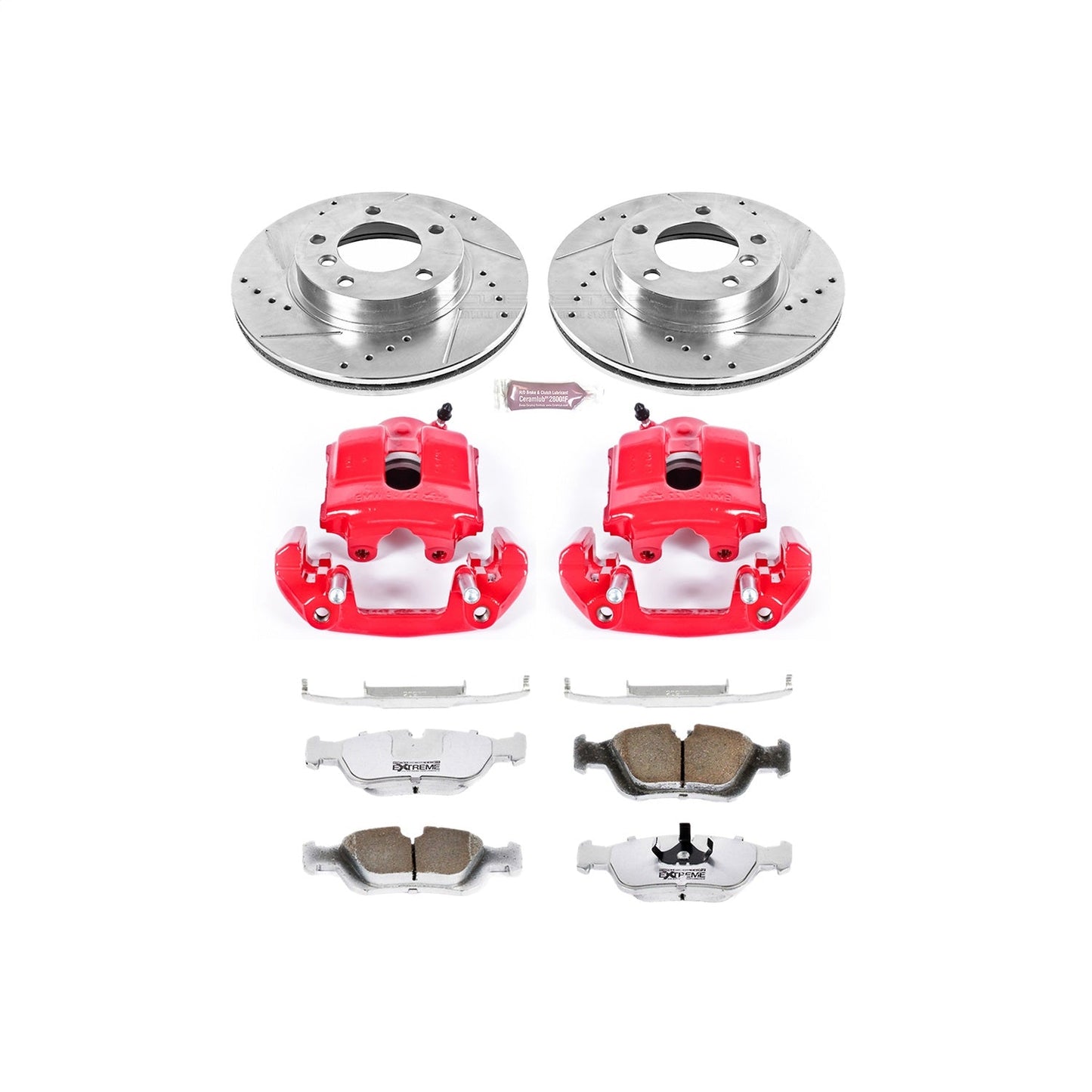 PowerStop Front Z26 Street Warrior Brake Kit w/ Calipers | BMW 323Ci (2000) (KC497-26)