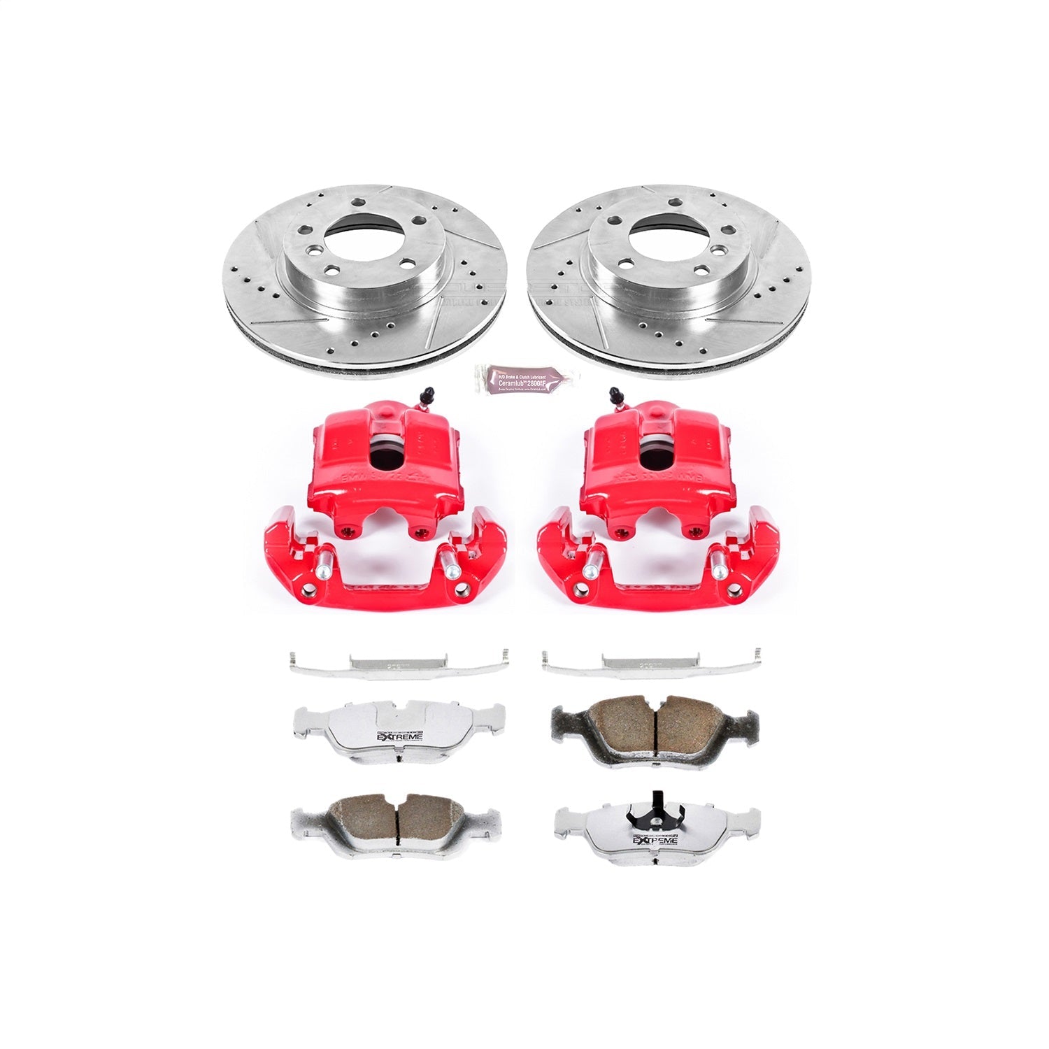 PowerStop Front Z26 Street Warrior Brake Kit w/ Calipers | BMW 323Ci (2000) (KC497-26)