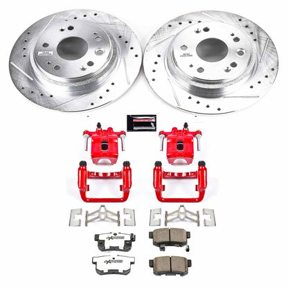 PowerStop Rear Z26 Street Warrior Brake Kit w/ Calipers | Acura RL (2002–2004) (KC4989-26)