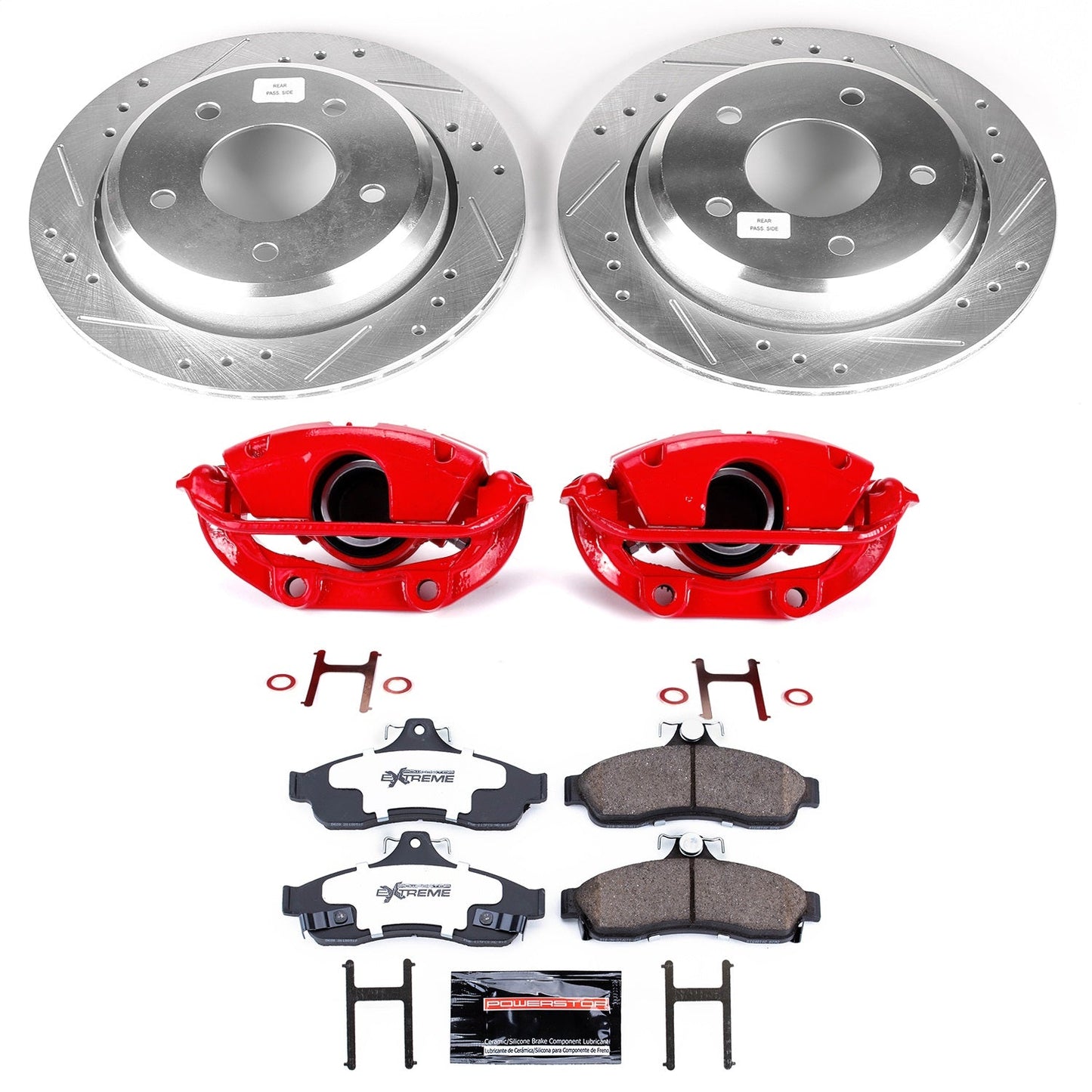 PowerStop Rear Z26 Street Warrior Brake Kit w/ Calipers | Chevrolet Caprice 1994–1996 (KC5064-26)