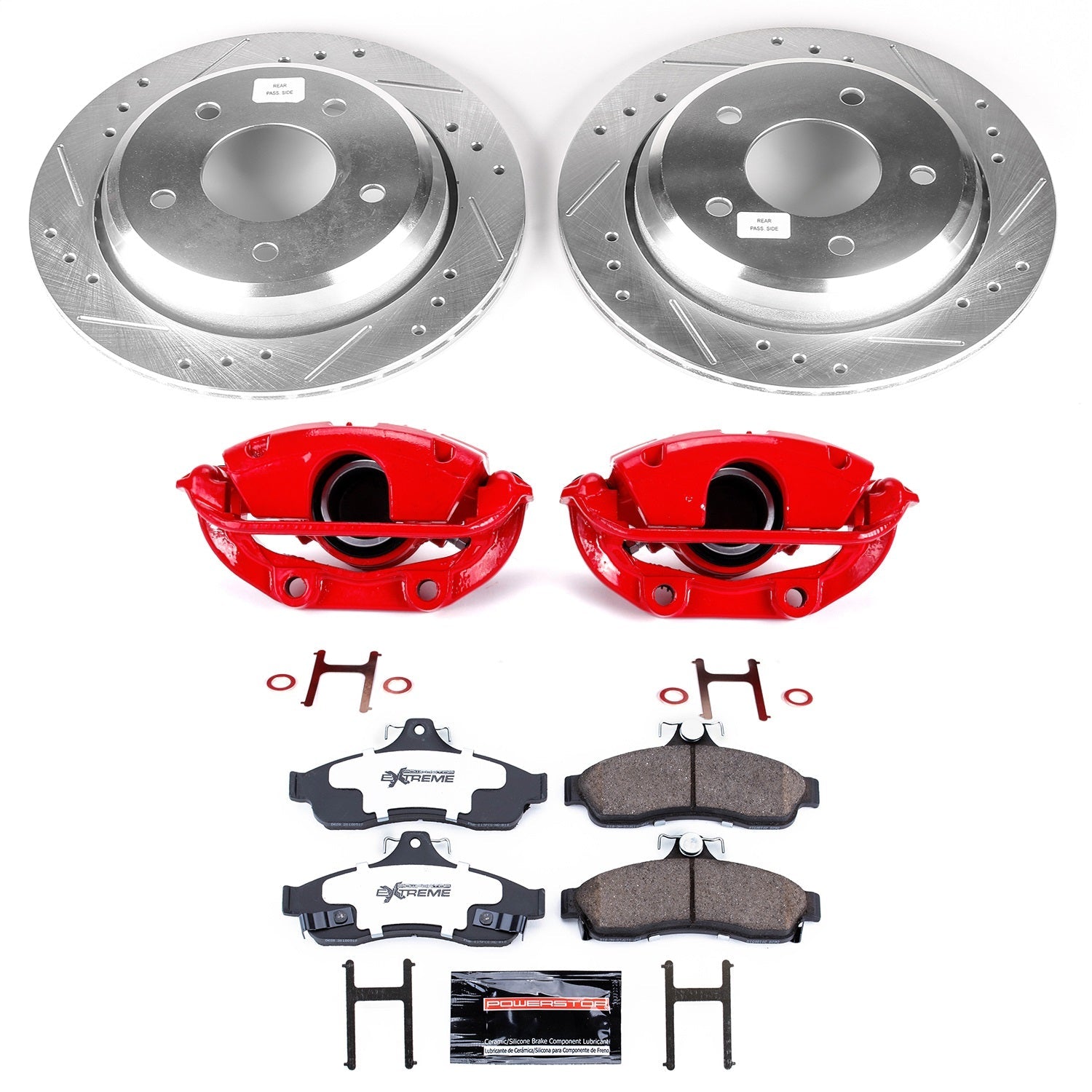 PowerStop Rear Z26 Street Warrior Brake Kit w/ Calipers | Chevrolet Caprice 1994–1996 (KC5064-26)