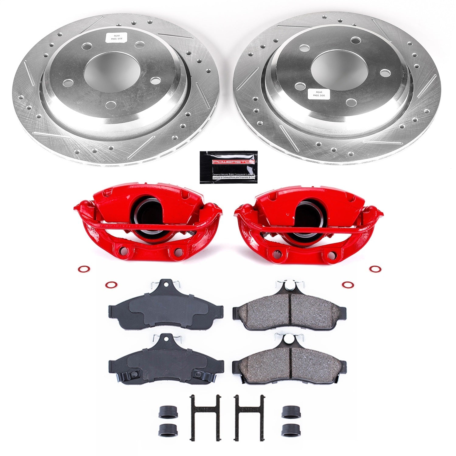 PowerStop Rear Z23 Evolution Sport Brake Kit w/ Calipers | Chevrolet Caprice (1994–1996) (KC5064)