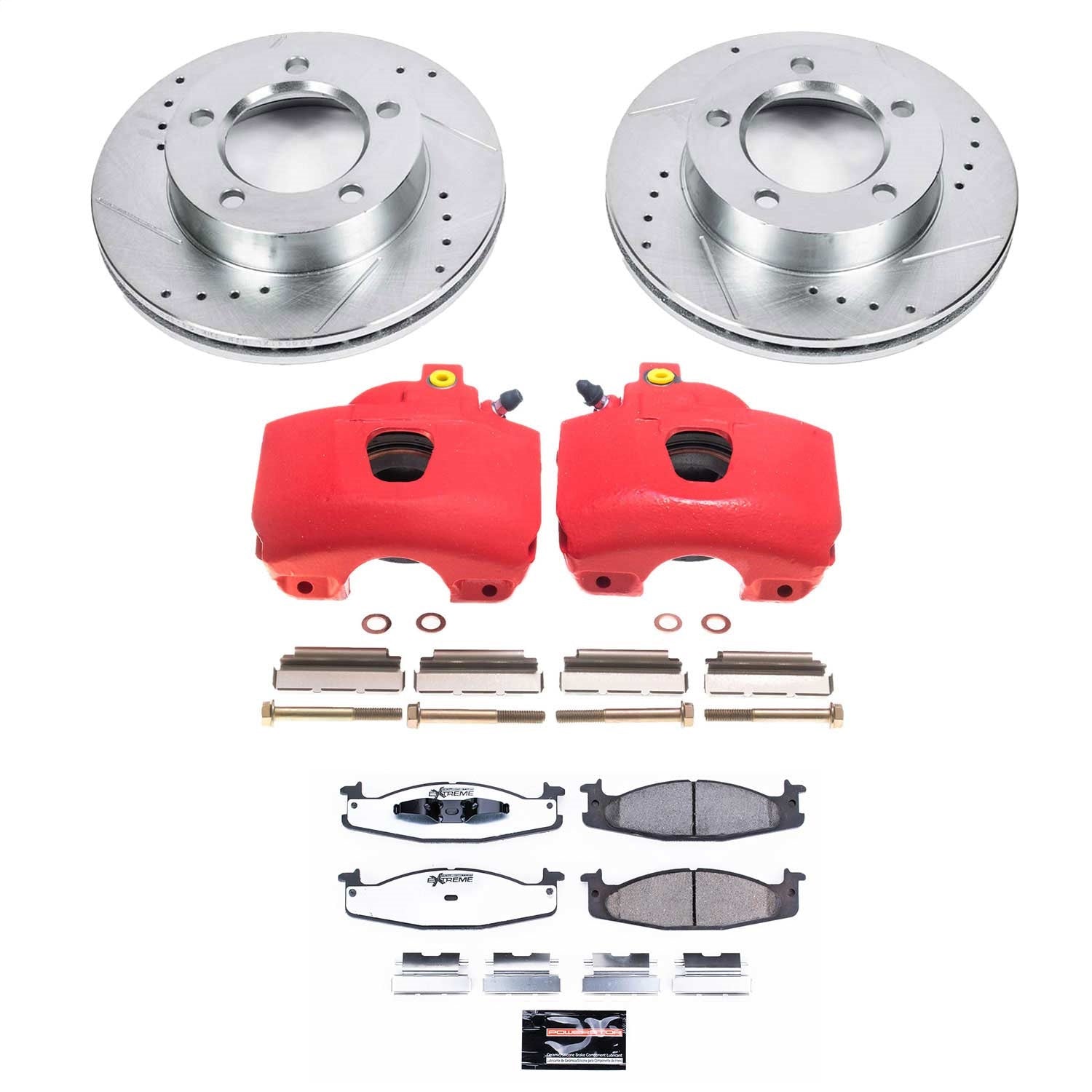 PowerStop Front Z36 Truck & Tow Brake Kit w/ Calipers | Ford Bronco (1994–1996) (KC5067-36)