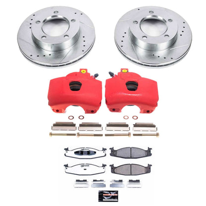 PowerStop Front Z36 Truck & Tow Brake Kit w/ Calipers | Ford Bronco (1994–1996) (KC5067-36)