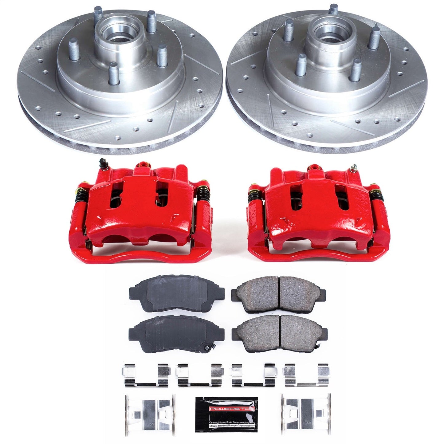 PowerStop Front Z23 Evolution Sport Brake Kit w/ Calipers | Ford Ranger (1995–1997) (KC5079)