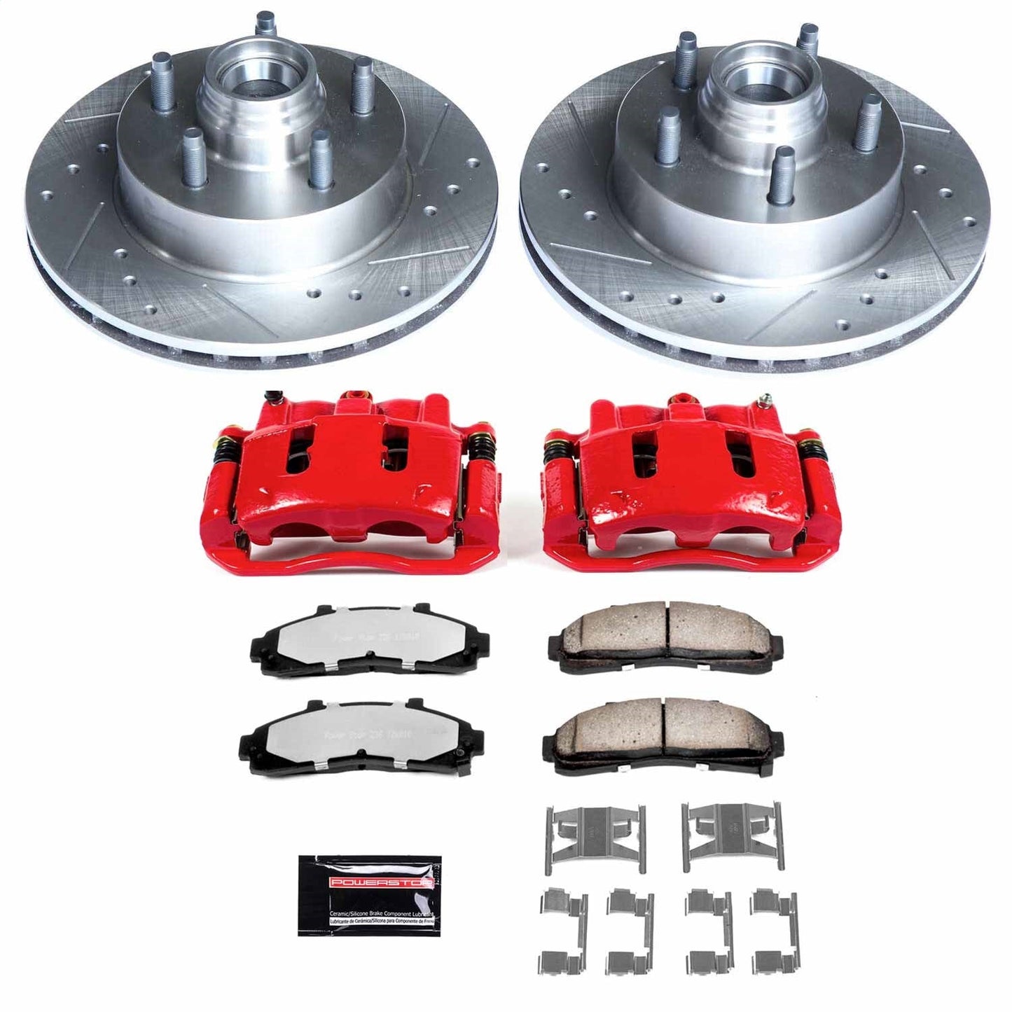 PowerStop Front Z36 Truck & Tow Brake Kit w/ Calipers | Ford Ranger 1998–2002 (KC5083-36)