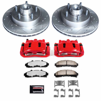 PowerStop Front Z36 Truck & Tow Brake Kit w/ Calipers | Ford Ranger 1998–2002 (KC5083-36)