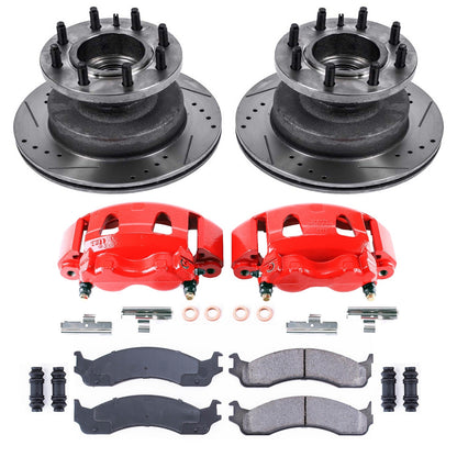 PowerStop Front Z23 Evolution Kit w/ Calipers | Ford E-350 Club Wagon (2003–2005) (KC5084)