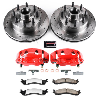 PowerStop Front Z36 Truck & Tow Kit w/ Calipers | Ford E-150 (2007) (KC5088-36)
