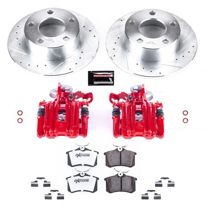 PowerStop Rear Z26 Street Warrior Brake Kit w/ Calipers | Audi A6 (1998–2004) (KC515-26)