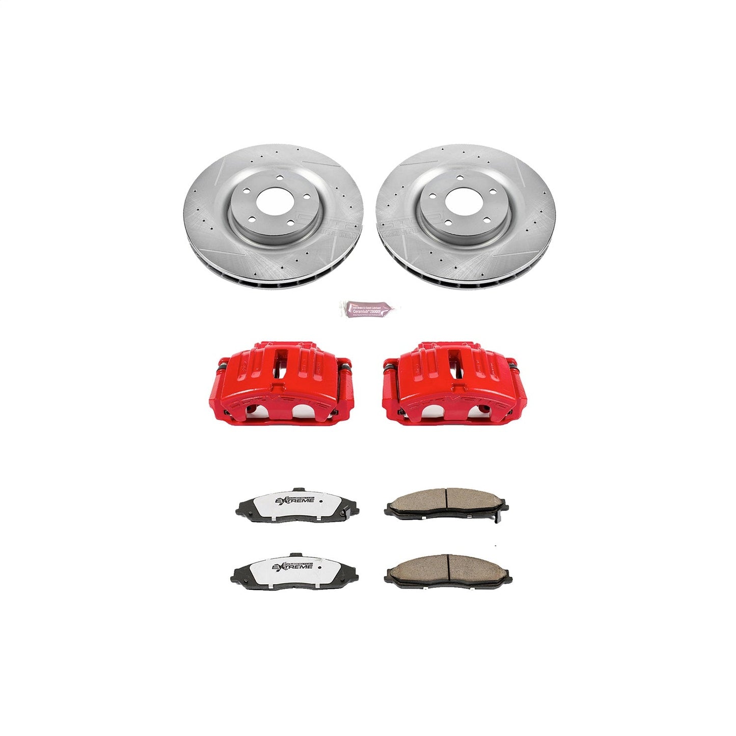PowerStop Front Z26 Street Warrior Brake Kit w/ Calipers | Chevrolet Corvette (2005–2013) (KC5158-26)