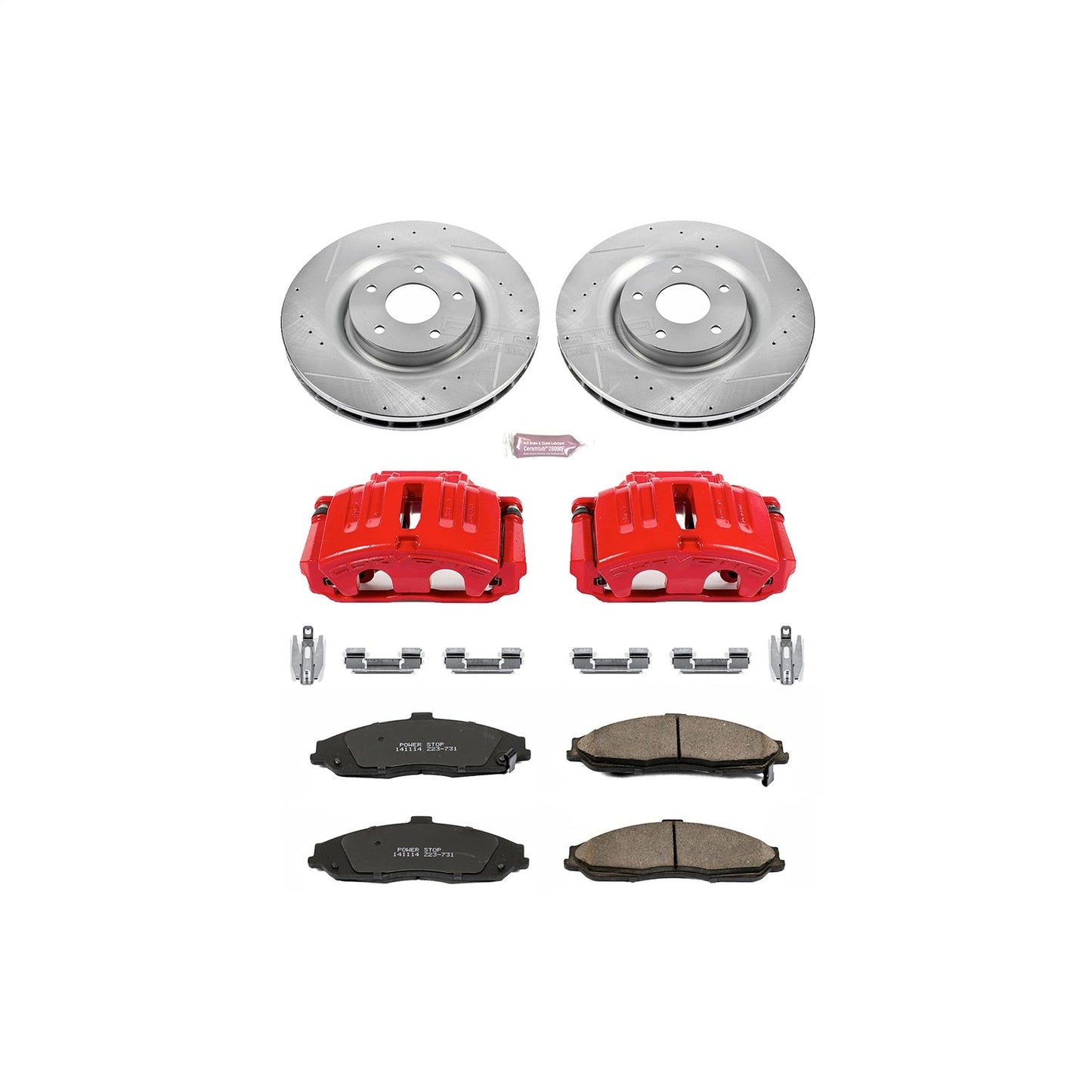 PowerStop Front Z23 Evolution Sport Brake Kit w/ Calipers | Chevrolet Corvette 2005–2013 (KC5158)