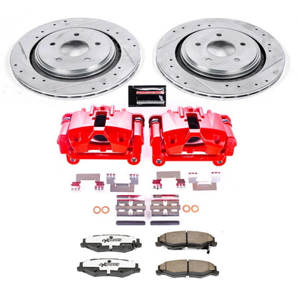 PowerStop Rear Z26 Street Warrior Brake Kit w/ Calipers | Cadillac XLR (2006–2009) (KC5159-26)