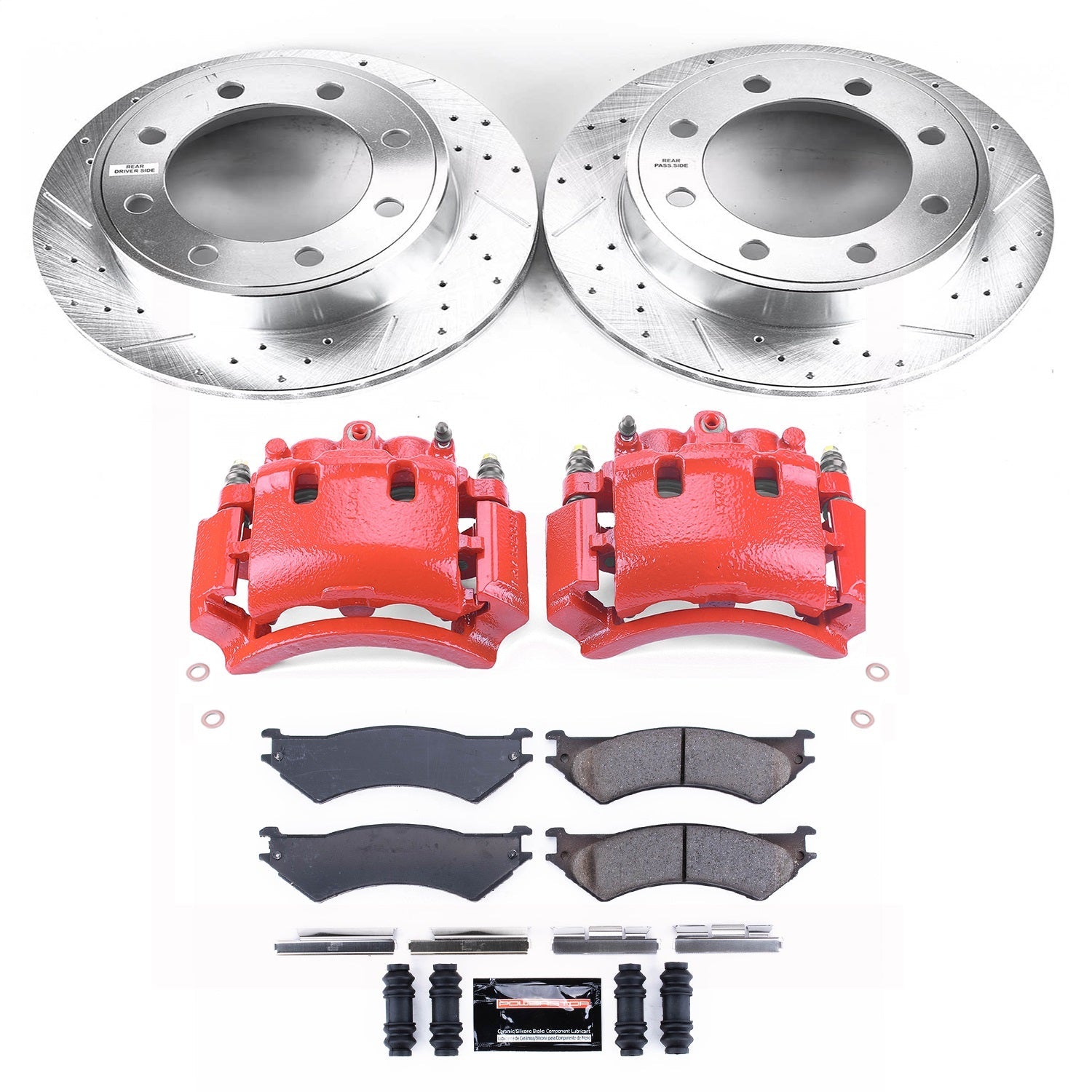 PowerStop Rear Z23 Evolution Sport Brake Kit w/ Calipers | Ford E-150 (2007) (KC5203)
