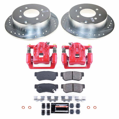PowerStop Rear Z23 Evolution Kit w/ Calipers | Kia Optima (2001–2006) (KC5212)