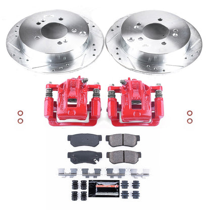 PowerStop Rear Z23 Evolution Sport Brake Kit w/ Calipers | Hyundai Santa Fe (2001–2006) (KC5213A)