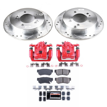 PowerStop Rear Z23 Evolution Sport Brake Kit w/ Calipers | Hyundai Sonata (2006–2008) (KC5214)