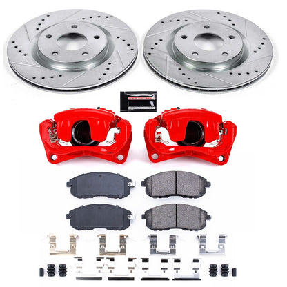 PowerStop Front Z23 Evolution Sport Brake Kit w/ Calipers | Nissan Sentra (2007–2012) (KC5217A)