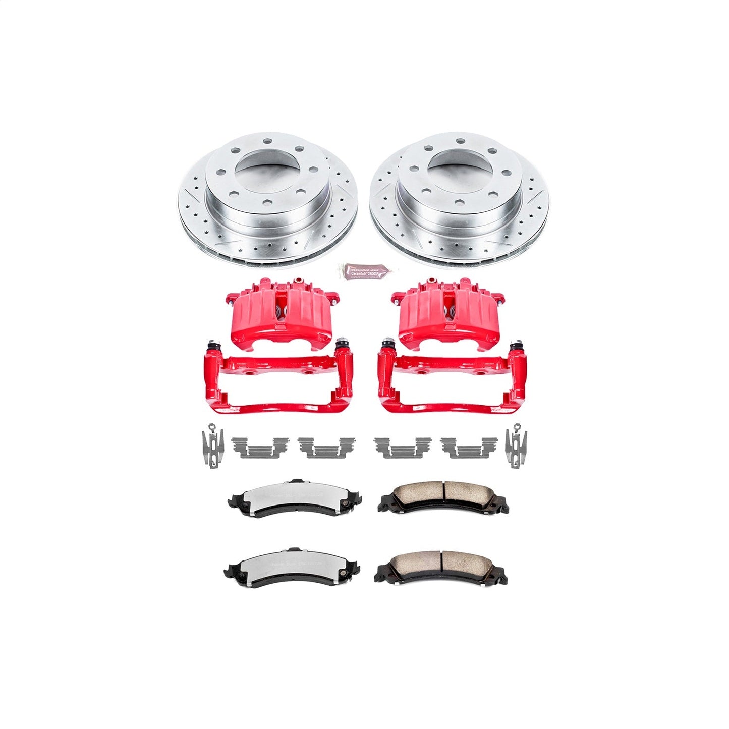 PowerStop Rear Z36 Truck & Tow Brake Kit w/ Calipers | Chevrolet Silverado 1500 HD (2005) (KC5225-36)