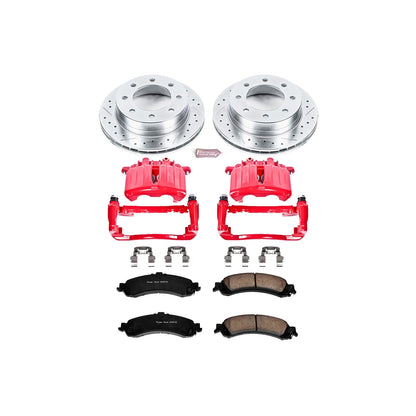 PowerStop Rear Z23 Evolution Sport Brake Kit w/ Calipers | Chevrolet Silverado 1500 HD (2005) (KC5225)