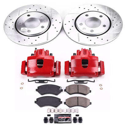 PowerStop Front Z23 Evolution Sport Brake Kit w/ Calipers | Chrysler Voyager (2003) (KC5244B)