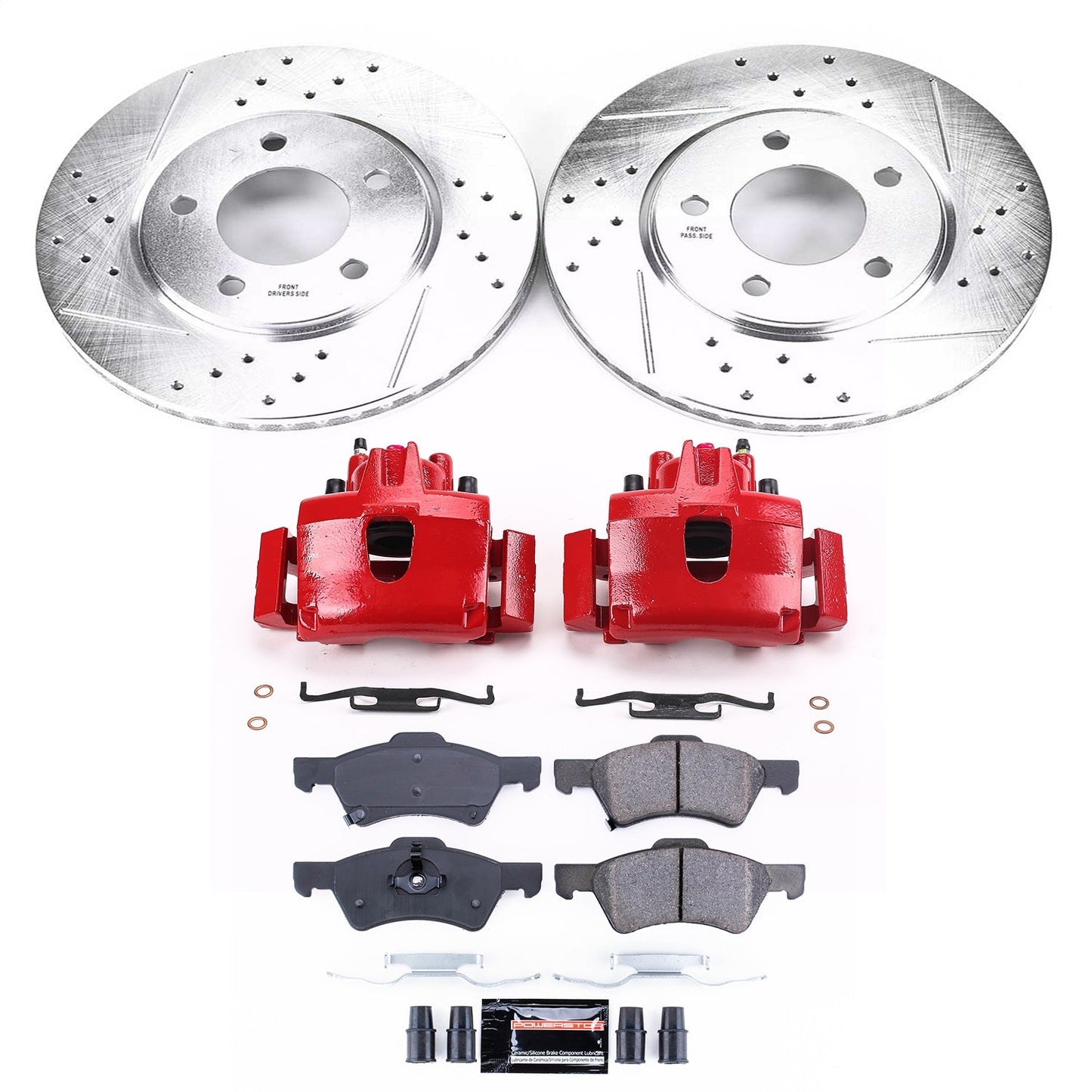 PowerStop Front Z23 Evolution Sport Brake Kit w/ Calipers | Chrysler Town & Country (2001–2007) (KC5247)