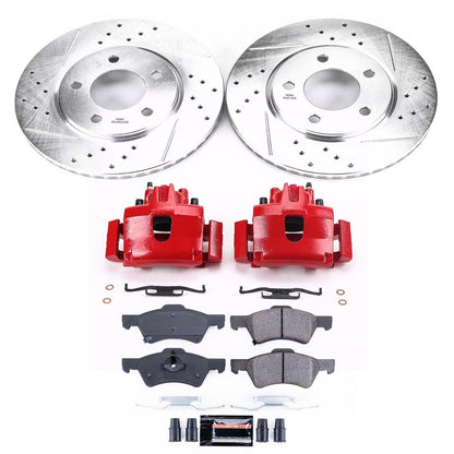PowerStop Front Z23 Evolution Sport Brake Kit w/ Calipers | Chrysler Town & Country (2001–2007) (KC5247)