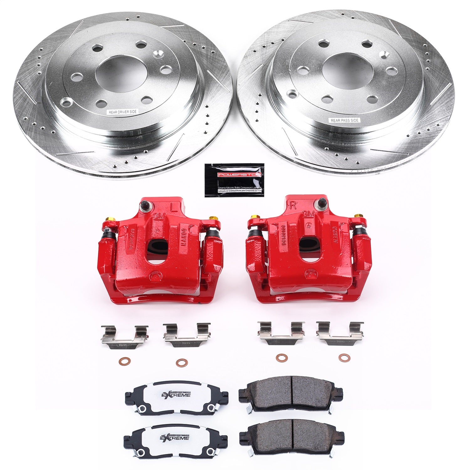 PowerStop Rear Z26 Street Warrior Brake Kit w/ Calipers | Buick Enclave (2008–2017) (KC5262-26)
