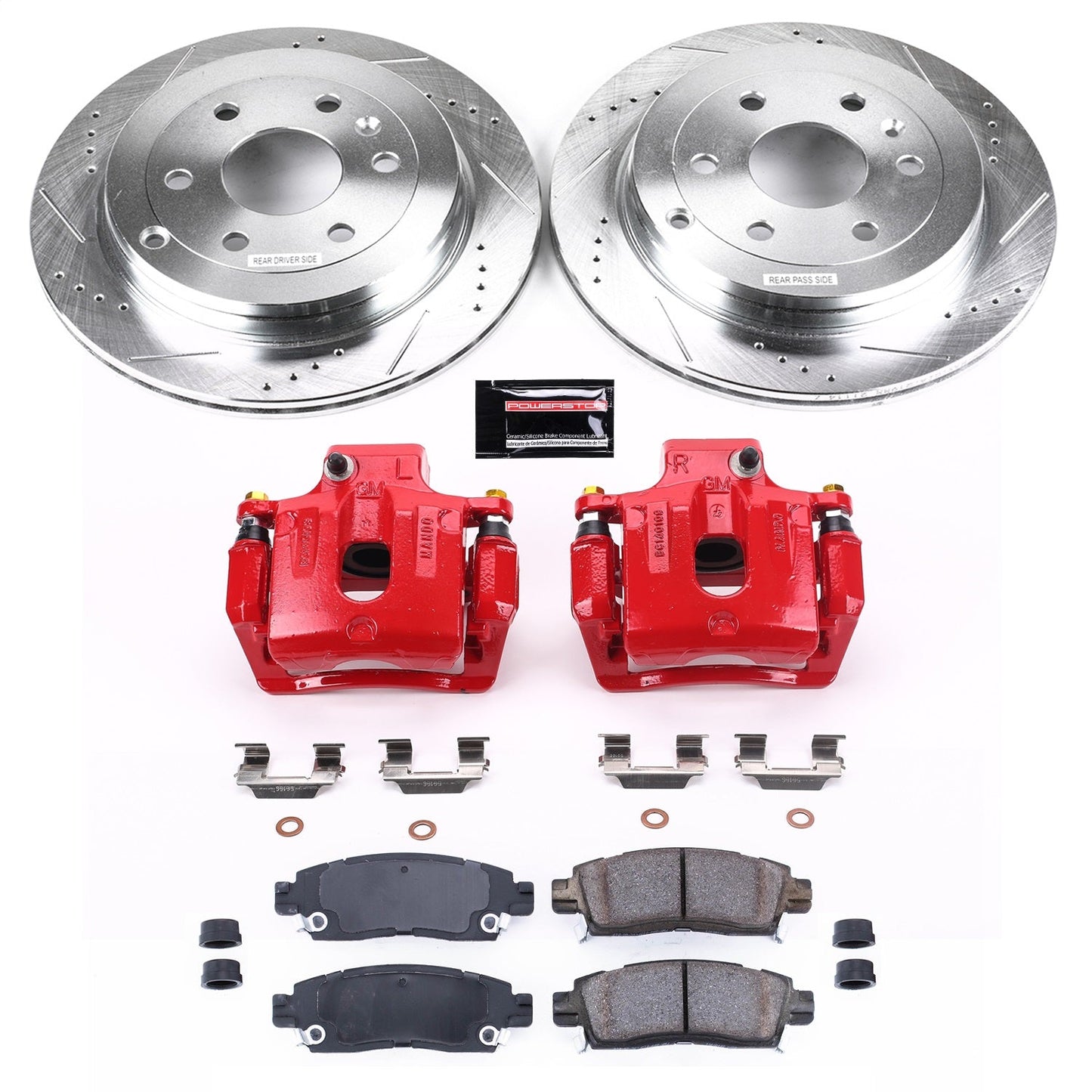 PowerStop Rear Z23 Evolution Sport Brake Kit w/Calipers | Buick Enclave (2008–2017) (KC5262)