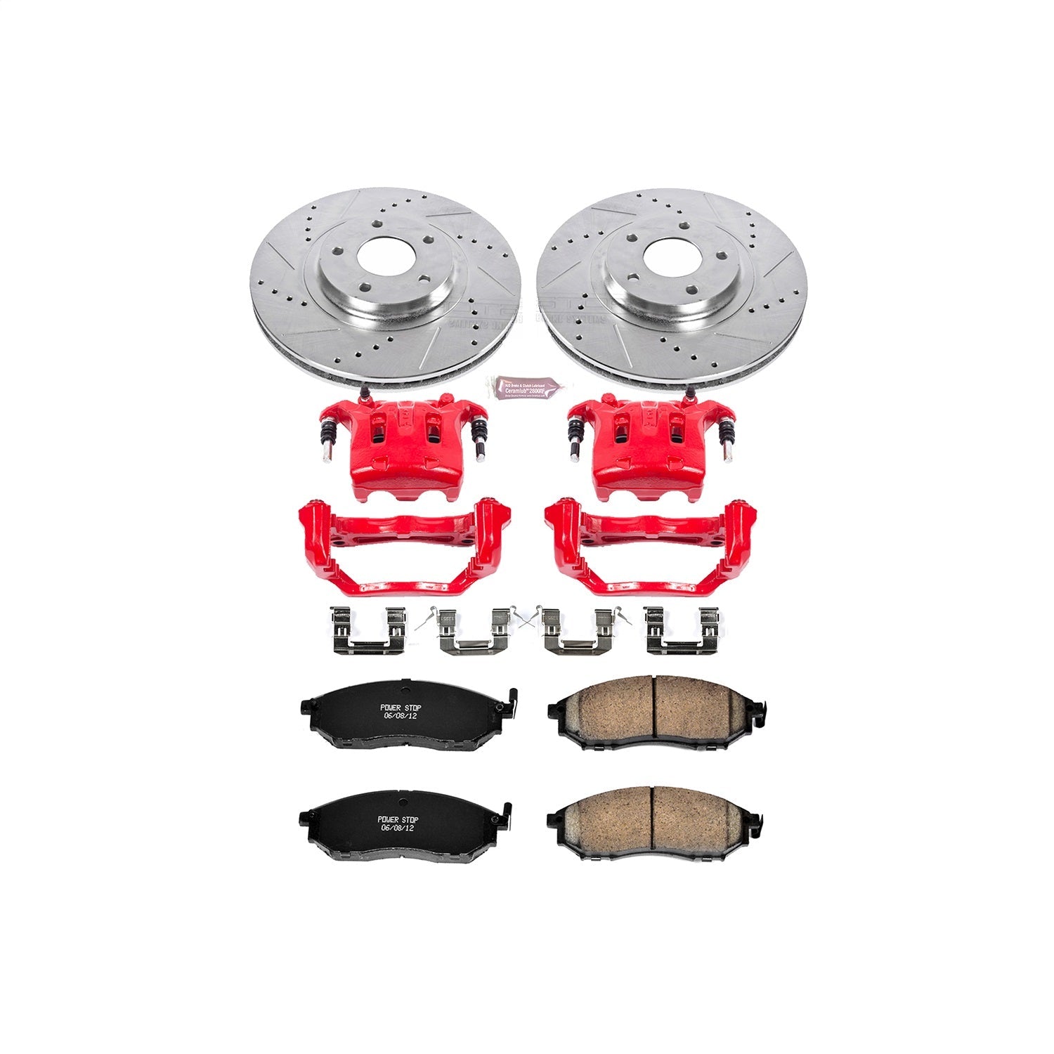 PowerStop Front Z23 Evolution Sport Brake Kit w/ Calipers | Nissan Murano (2011–2014) (KC5263)