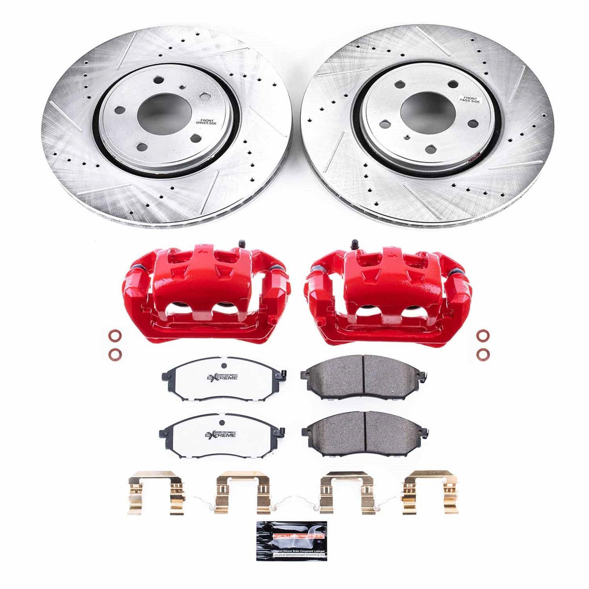PowerStop Front Z26 Street Kit w/ Calipers | Infiniti FX35 (2005–2012) (KC5264-26)