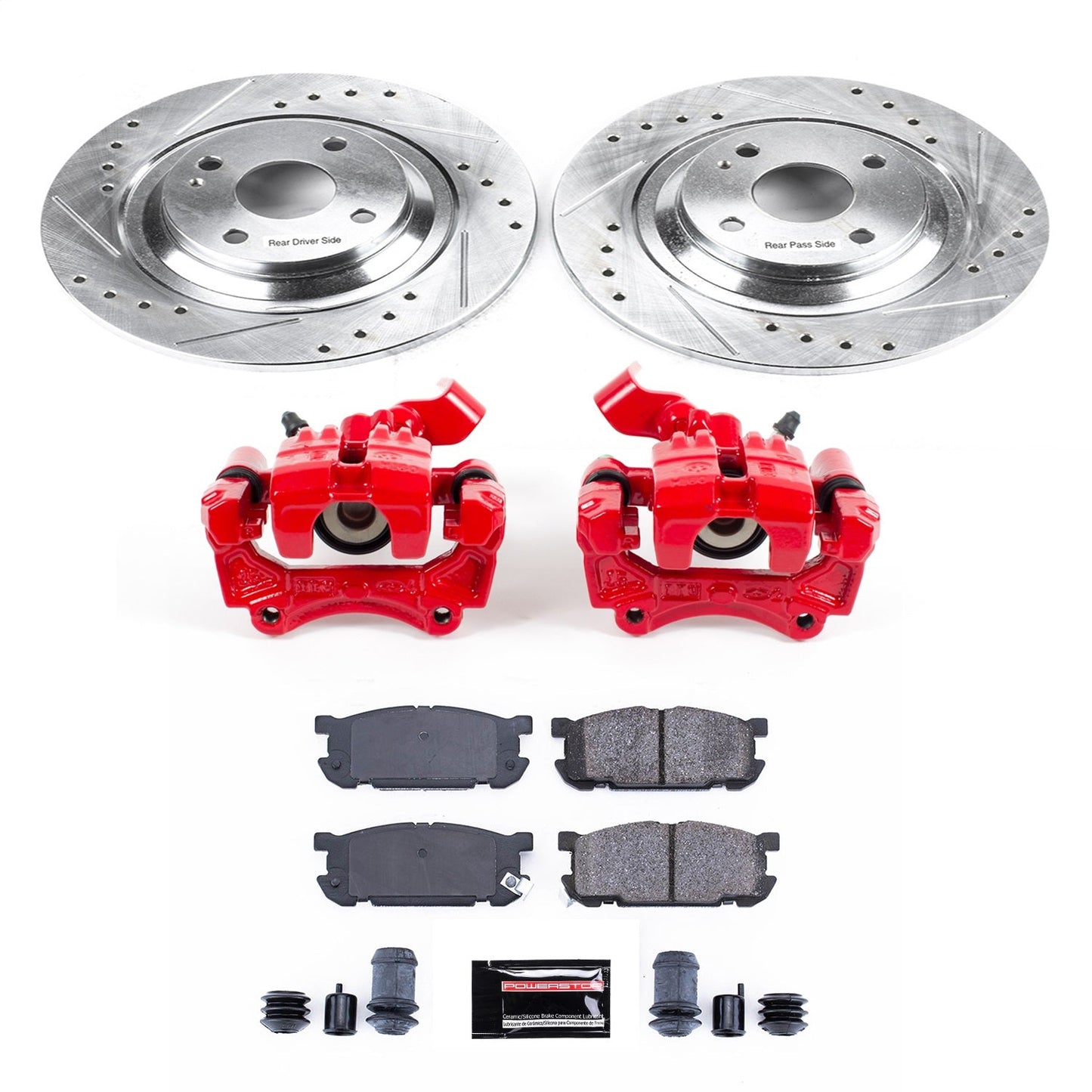 PowerStop Rear Z23 Evolution Sport Brake Kit w/ Calipers | Mazda Miata (2001–2005) (KC5267)