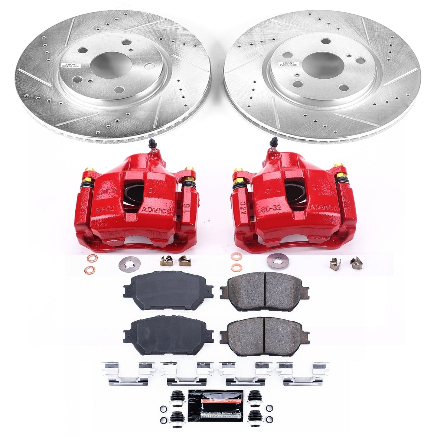 PowerStop Front Z23 Evolution Sport Brake Kit w/ Calipers | Lexus GS300 (2006) (KC5272)