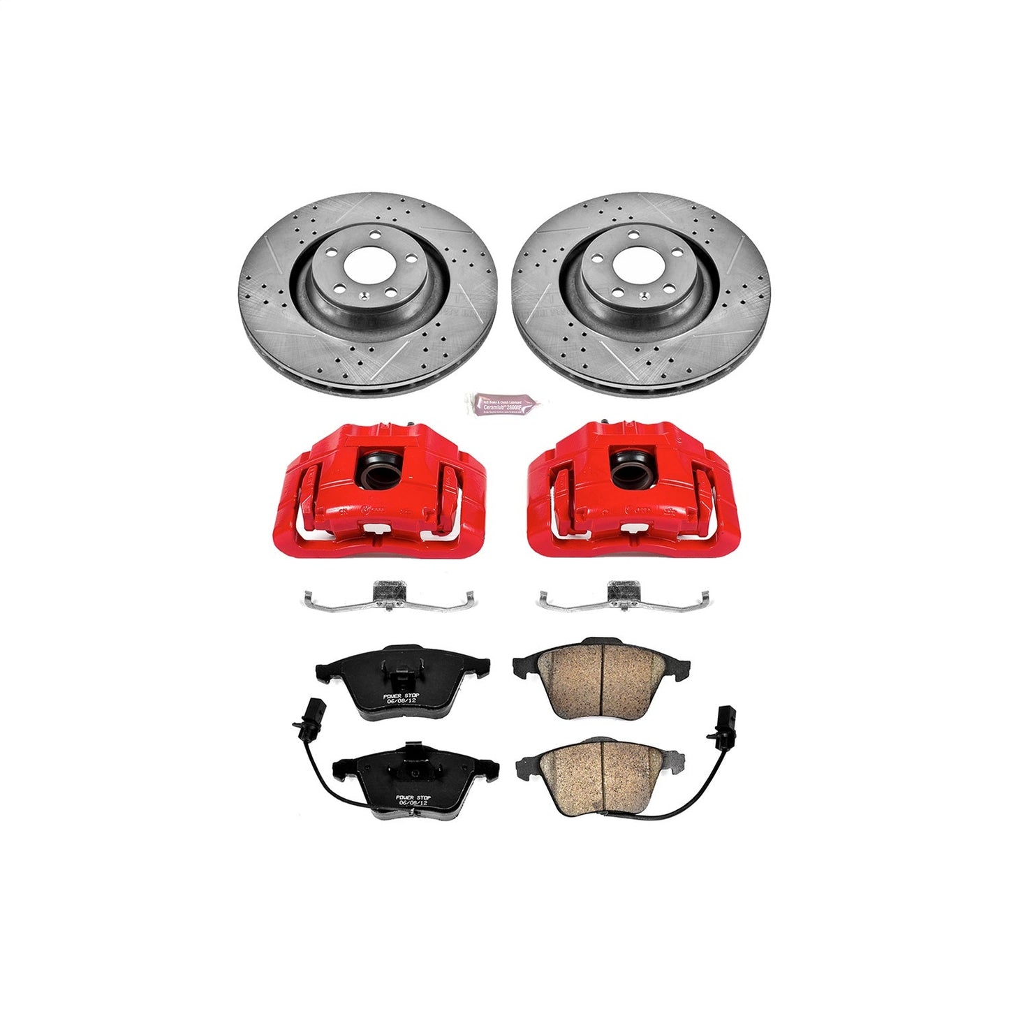 PowerStop Front Z23 Evolution Sport Brake Kit w/ Calipers | Audi A6 Quattro (2005–2011) (KC5277)