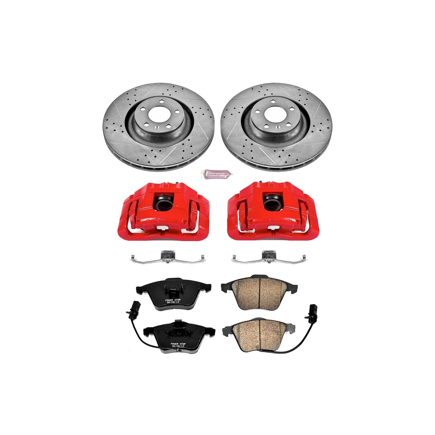 PowerStop Front Z23 Evolution Sport Brake Kit w/ Calipers | Audi A6 Quattro (2005–2011) (KC5277)