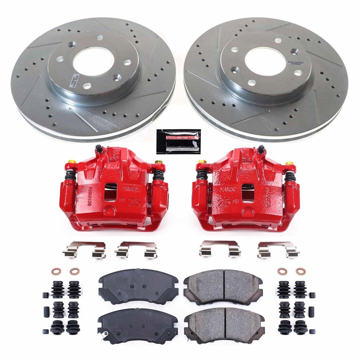 PowerStop Front Z23 Evolution Kit w/ Calipers | Kia Optima (2002–2006) (KC5290A)