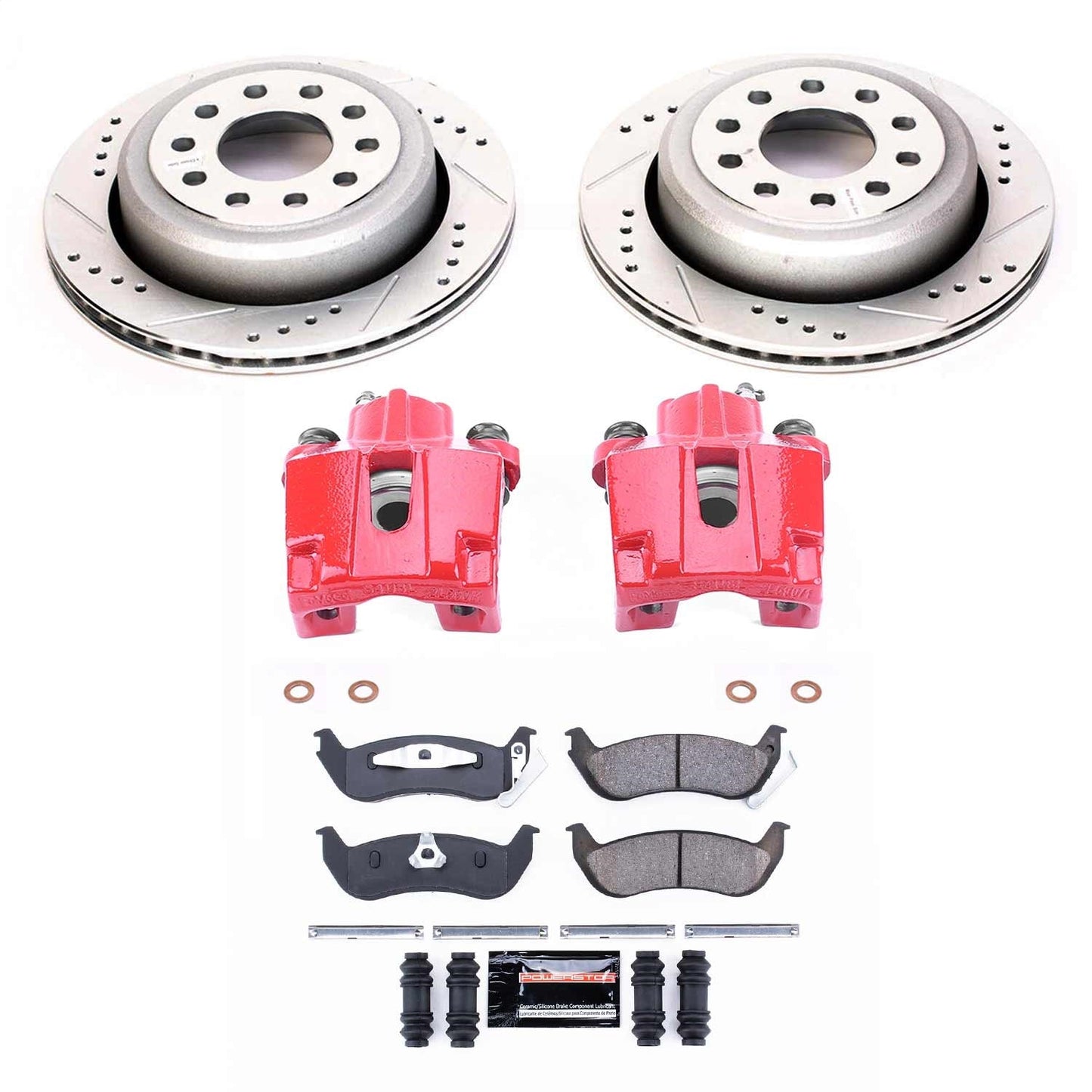 PowerStop Rear Z23 Evolution Sport Brake Kit w/ Calipers | Lincoln Town Car (2003–2011) (KC5293)