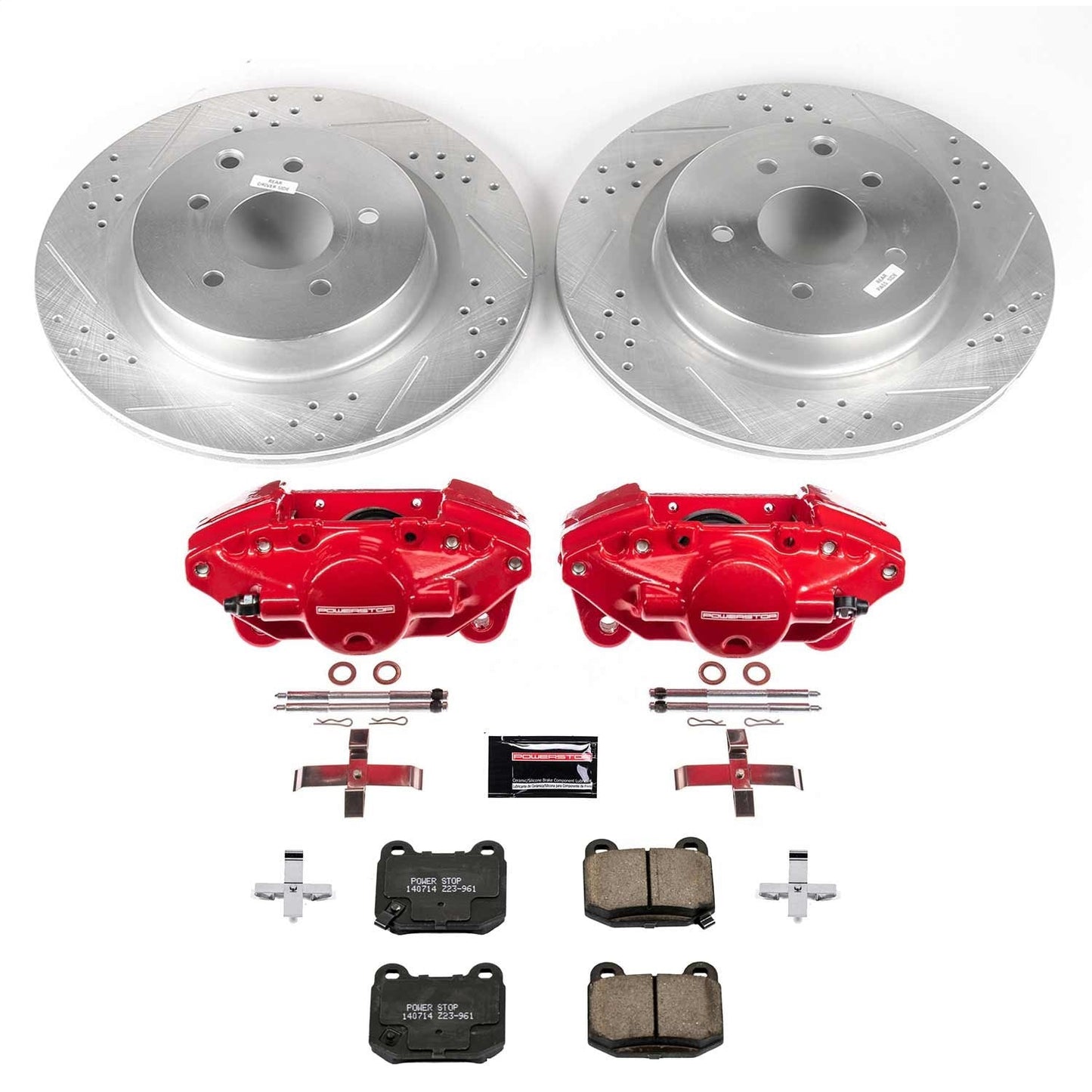 PowerStop Rear Z23 Evolution Sport Brake Kit w/ Calipers | Infiniti G35 (2003–2004) (KC5303)
